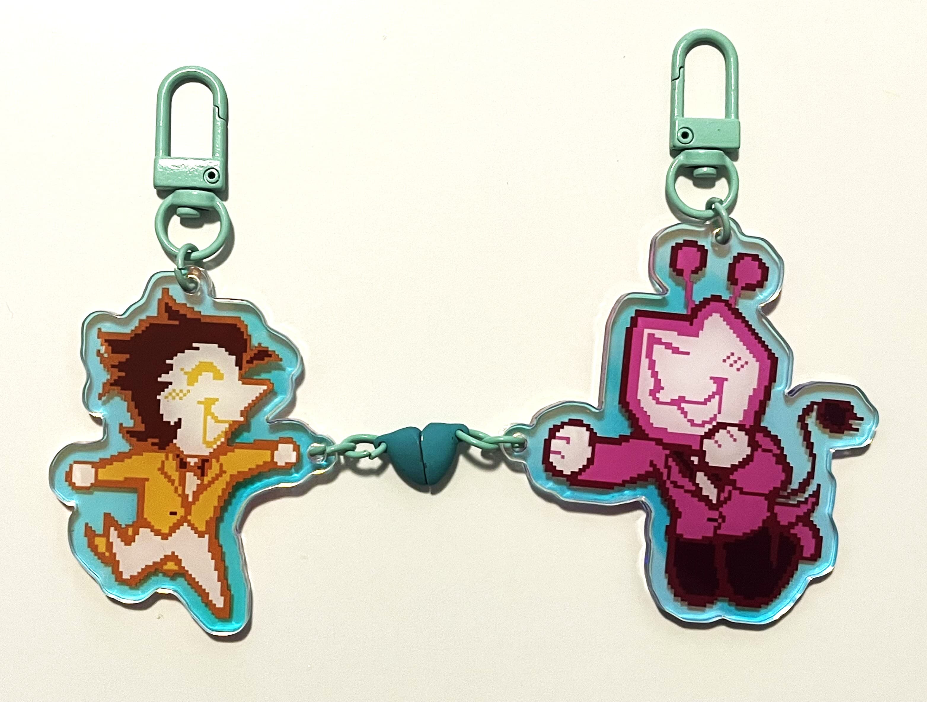 Spam and Tenna reaching to each other.