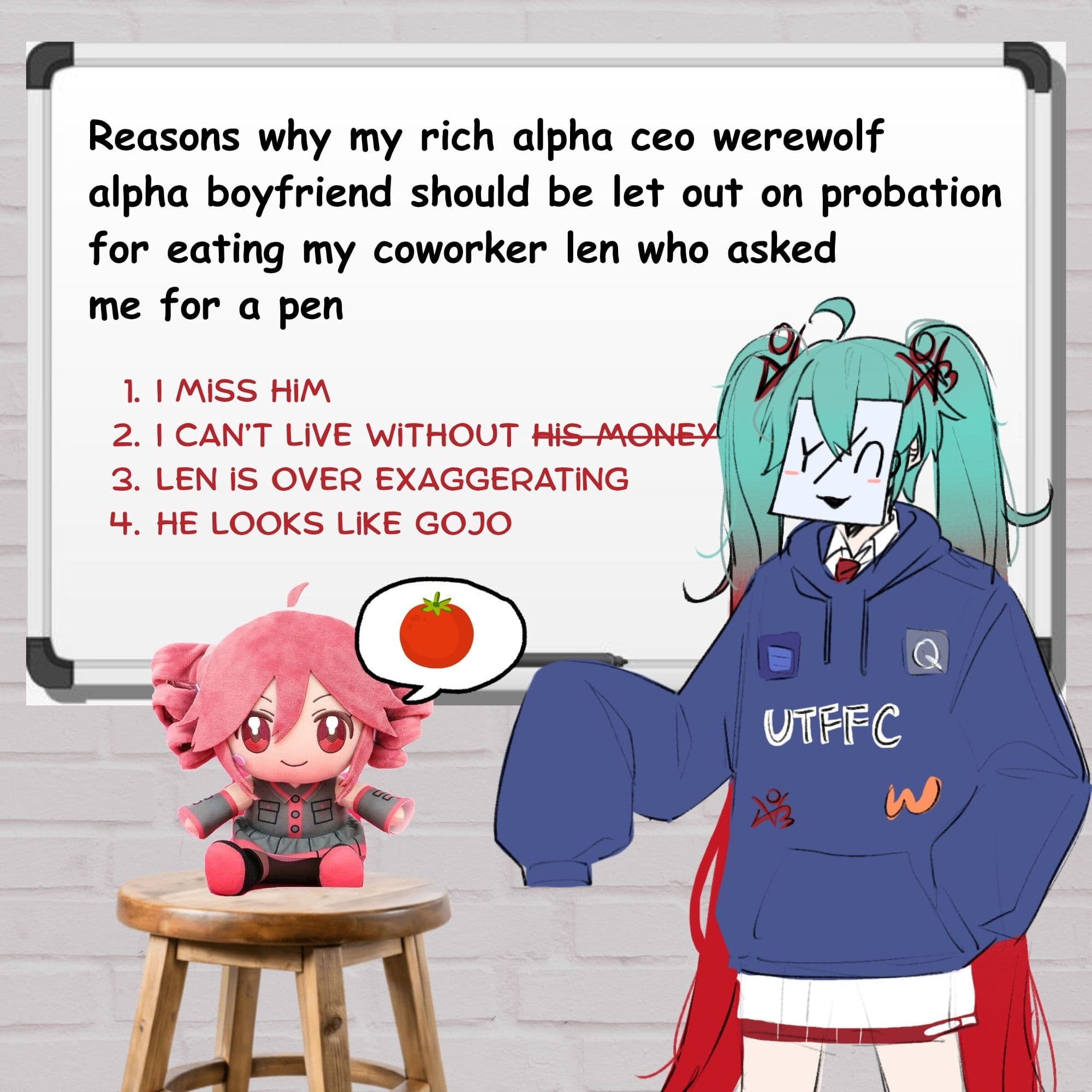 ao3ku and the cognitive dissonance in her panel.